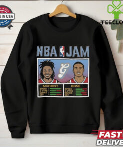 Official NBA Jam Desmond Bane and Ja Morant Memphis Basketball 2024 25 City Edition shirt