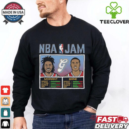 Official NBA Jam Desmond Bane and Ja Morant Memphis Basketball 2024 25 City Edition shirt