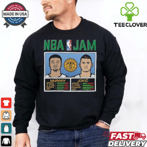 Official NBA Jam Jamal Murray and Nikola Jokic Nuggets Basketball 2024 25 City Edition shirt