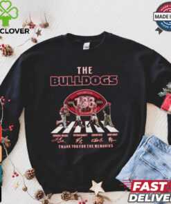 Official NCAA Georgia Bulldogs 133rd 1892 2025 Thank You For The Memories Walking Signatures Shirt
