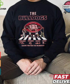 Official NCAA Georgia Bulldogs 133rd 1892 2025 Thank You For The Memories Walking Signatures Shirt