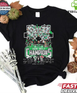 Official NCAA Marshall Thundering Herd 2024 Sun Belt Champions 31 03 All Players Signatures Shirt