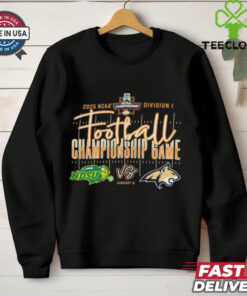 Official NDSU Bison Vs MSU Bobcats FCS Football Championship Game 2025 NCAA Division I Jan 6 t shirt