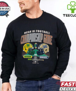 Official NDSU Bison Vs MSU Bobcats NCAA DI FCS Football Championship Game Jan 06 2025 Helmet t shirt