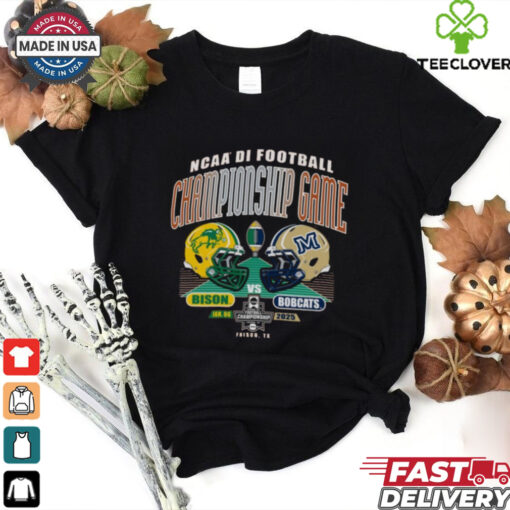 Official NDSU Bison Vs MSU Bobcats NCAA DI FCS Football Championship Game Jan 06 2025 Helmet t shirt