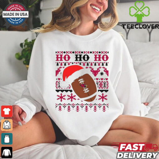 Official NFL Arizona Cardinal Football Santa Claus Ho Ho Ho Christmas 2024 Shirt
