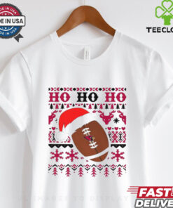 Official NFL Arizona Cardinal Football Santa Claus Ho Ho Ho Christmas 2024 Shirt