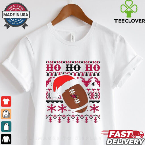 Official NFL Arizona Cardinal Football Santa Claus Ho Ho Ho Christmas 2024 Shirt