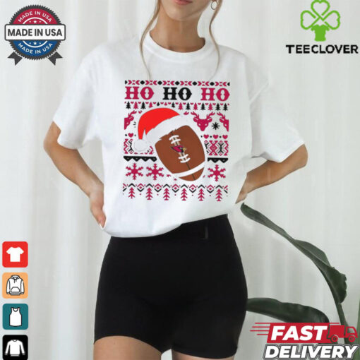 Official NFL Arizona Cardinal Football Santa Claus Ho Ho Ho Christmas 2024 Shirt