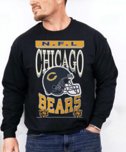 Official NFL Bears Helmet Flea Market T Shirt