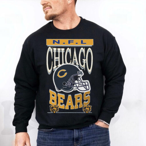 Official NFL Bears Helmet Flea Market T Shirt