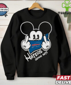 Official NFL Buffalo Bills Haters Gonna Hate Mickey Mouse Disney Football T Shirt