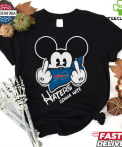 Official NFL Buffalo Bills Haters Gonna Hate Mickey Mouse Disney Football T Shirt