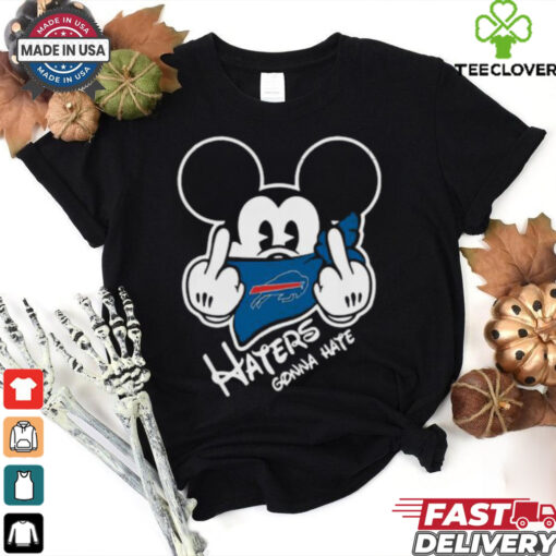 Official NFL Buffalo Bills Haters Gonna Hate Mickey Mouse Disney Football T Shirt