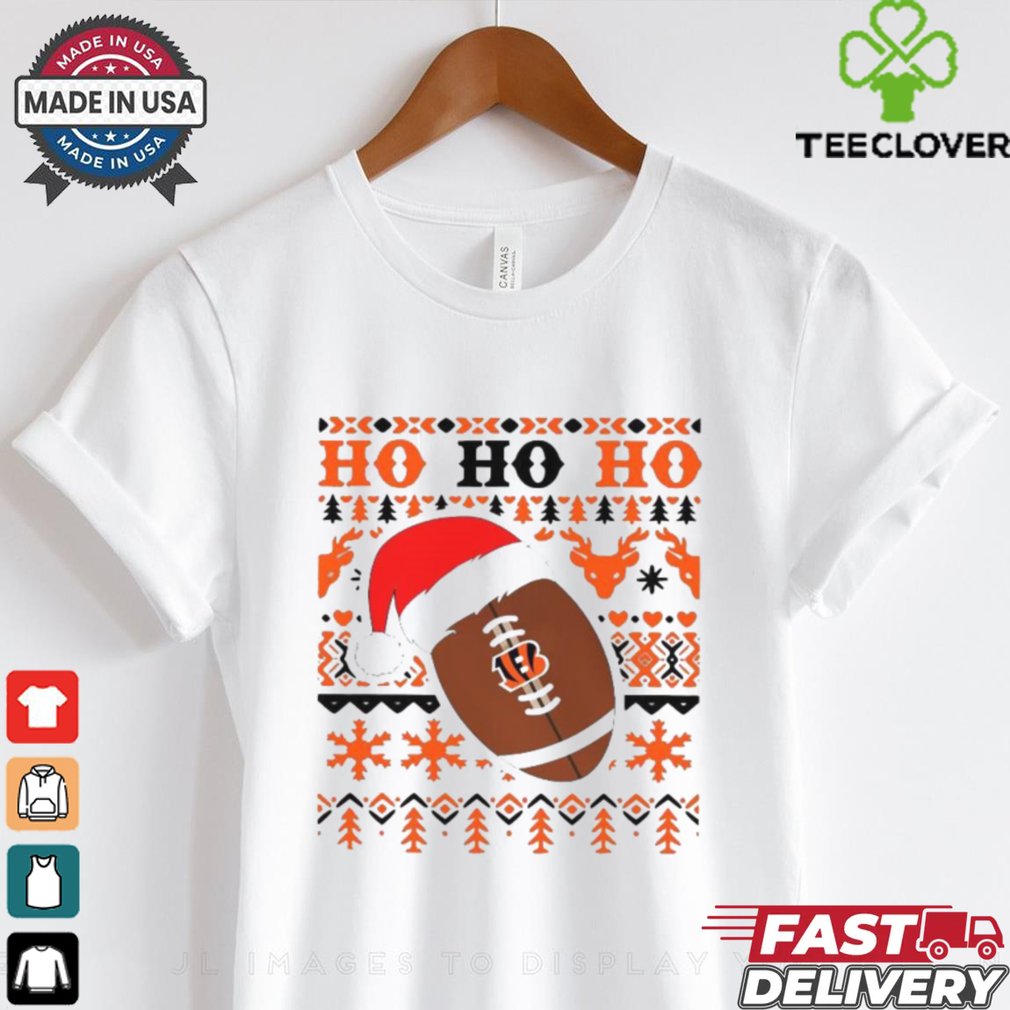 Official NFL Cincinnati Bengals Football Santa Claus Ho Ho Ho Christmas 2024 Shirt Official NFL Cincinnati Bengals Football Santa Claus Ho Ho Ho Christmas 2024 Shirt