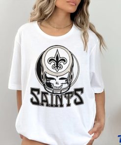 Official NFL Grateful Dead And New Orleans Saints T Shirt
