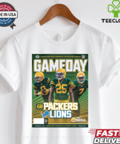 Official NFL Green Bay Packers Gameday Program 11 3 24 Detroit Lions Poster t shirt