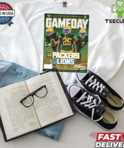 Official NFL Green Bay Packers Gameday Program 11 3 24 Detroit Lions Poster t shirt
