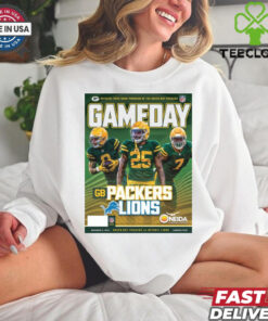 Official NFL Green Bay Packers Gameday Program 11 3 24 Detroit Lions Poster t shirt