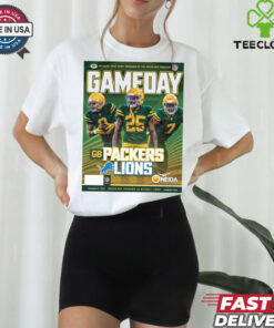 Official NFL Green Bay Packers Gameday Program 11 3 24 Detroit Lions Poster t shirt
