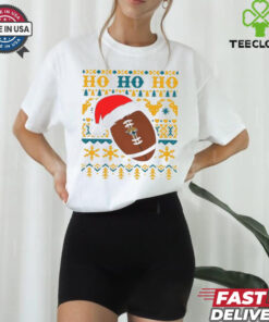 Official NFL Jacksonville Jaguars Football Santa Claus Ho Ho Ho Christmas 2024 Shirt