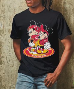 Official NFL Kansas city Chiefs mickey and minnie T shirt