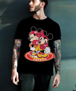 Official NFL Kansas city Chiefs mickey and minnie T shirt 2 Official NFL Kansas city Chiefs mickey and minnie T shirt