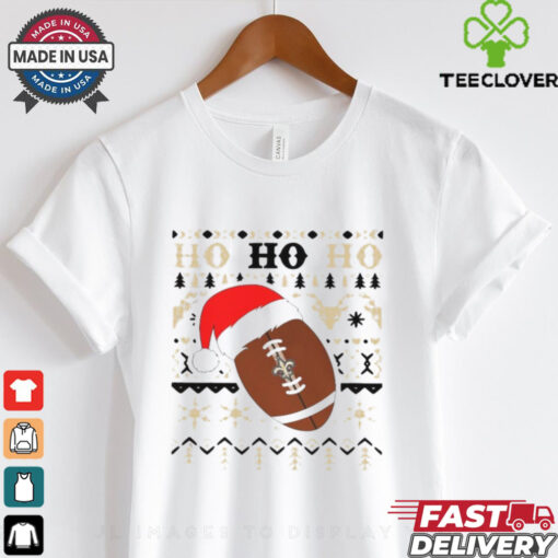 Official NFL New Orlean Saints Football Santa Claus Ho Ho Ho Christmas 2024 Shirt