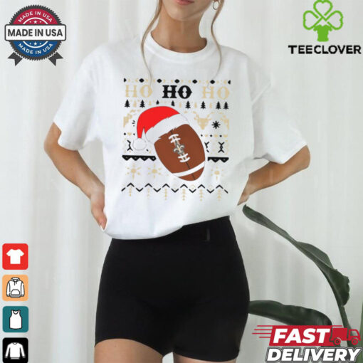 Official NFL New Orlean Saints Football Santa Claus Ho Ho Ho Christmas 2024 Shirt