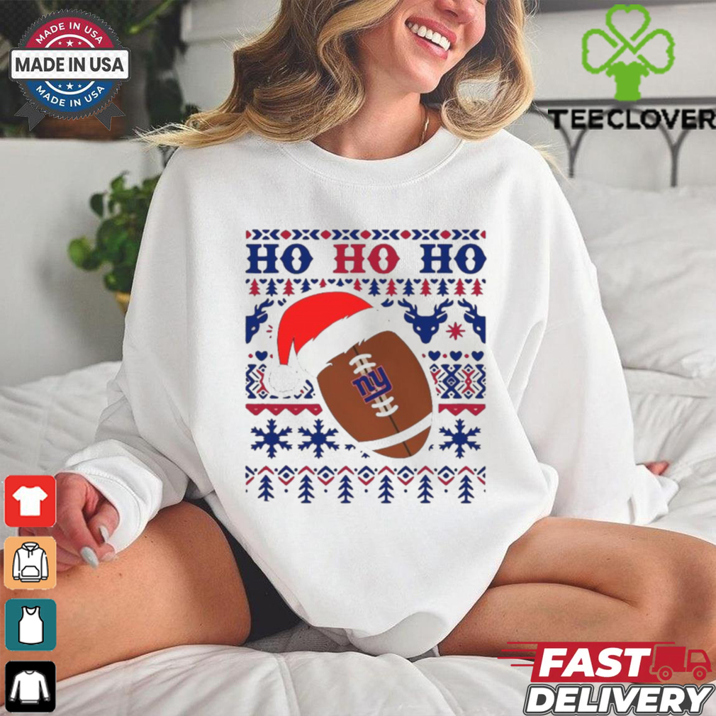 Official NFL New York Giants Football Santa Claus Ho Ho Ho Christmas 2024 Shirt Official NFL New York Giants Football Santa Claus Ho Ho Ho Christmas 2024 Shirt