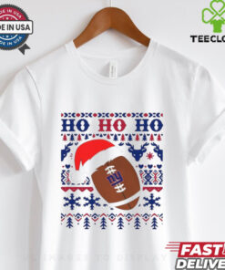 Official NFL New York Giants Football Santa Claus Ho Ho Ho Christmas 2024 Shirt