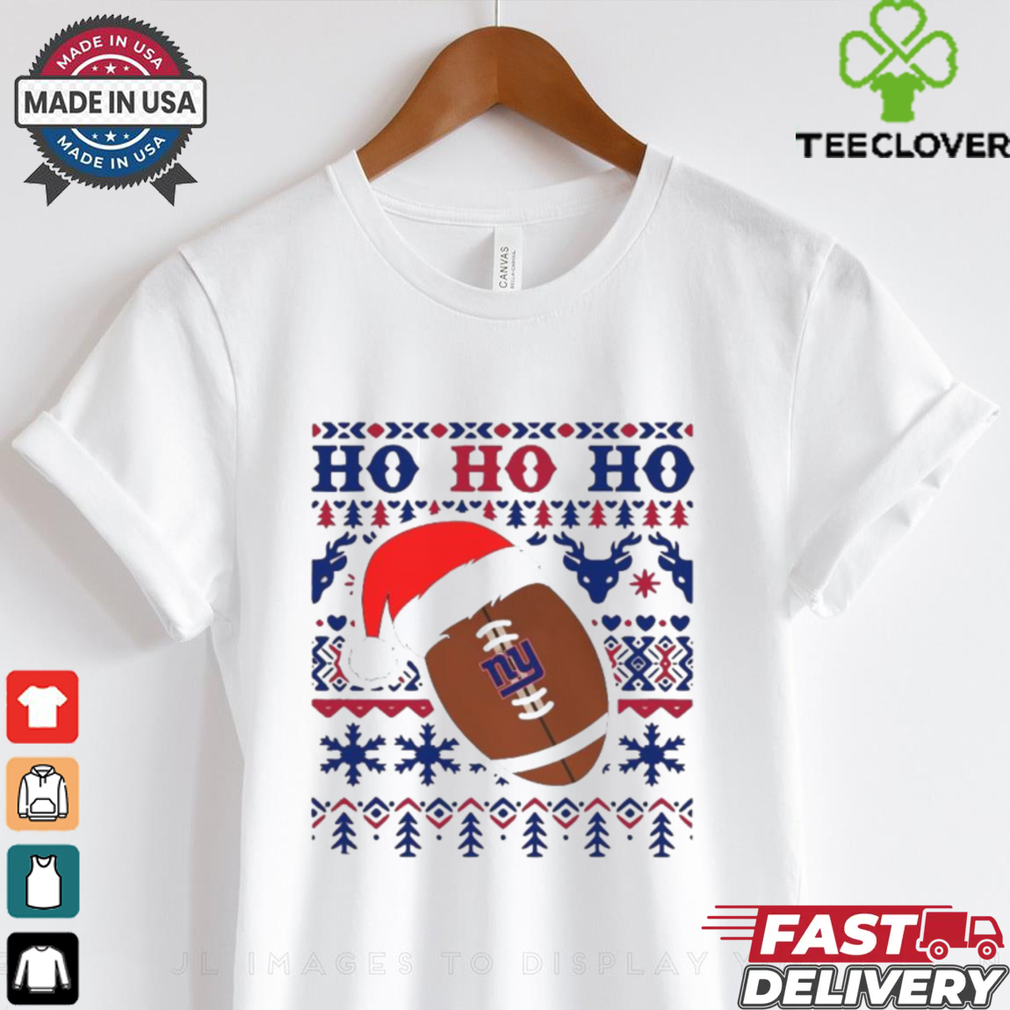 Official NFL New York Giants Football Santa Claus Ho Ho Ho Christmas 2024 Shirt Official NFL New York Giants Football Santa Claus Ho Ho Ho Christmas 2024 Shirt