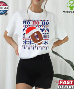 Official NFL New York Giants Football Santa Claus Ho Ho Ho Christmas 2024 Shirt