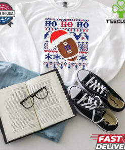 Official NFL New York Giants Football Santa Claus Ho Ho Ho Christmas 2024 Shirt