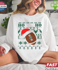 Official NFL New York Jets Football Santa Claus Ho Ho Ho Christmas 2024 Shirt
