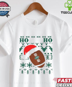 Official NFL New York Jets Football Santa Claus Ho Ho Ho Christmas 2024 Shirt