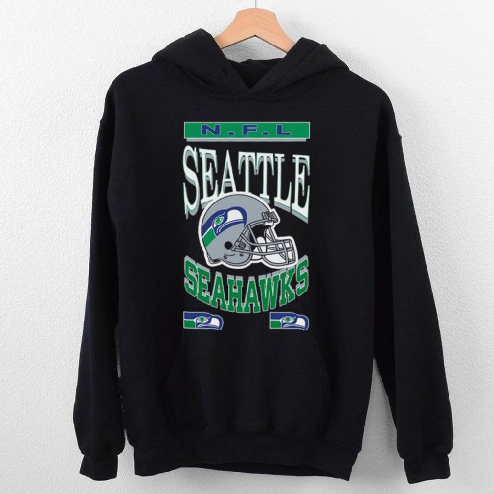 Official NFL Seahawks Helmet Flea Market Crew T Shirt Official NFL Seahawks Helmet Flea Market Crew T Shirt
