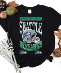 Official NFL Seahawks Helmet Flea Market Crew T Shirt