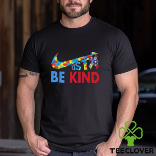 Official NFL Tennessee Titans Autism just be kind T Shirt