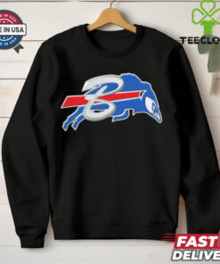 Official NFL x MLB Buffalo Bills X Toronto Blue Jays Logo Mash Shirt
