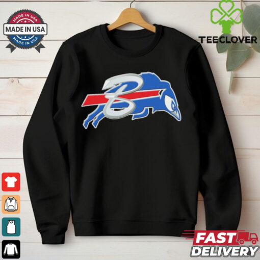 Official NFL x MLB Buffalo Bills X Toronto Blue Jays Logo Mash Shirt