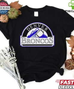 Official NFL x MLB Denver Broncos X Colorado Rockies Logo Mash Shirt 3 Official NFL x MLB Denver Broncos X Colorado Rockies Logo Mash Shirt