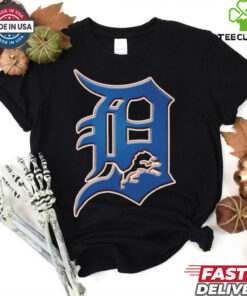 Official NFL x MLB Detroit Lions X Detroit Tigers Logo Mash Shirt 3 Official NFL x MLB Detroit Lions X Detroit Tigers Logo Mash Shirt