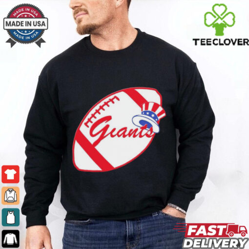 Official NFL x MLB New York Giants X New York Yankees Logo Mash Shirt