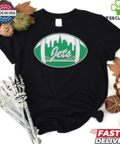 Official NFL x MLB New York Jets X New York Mets Logo Mash Shirt