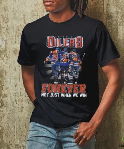 Official NHL Edmonton Oilers Forever Not Just When We Win Signatures 2024 Shirt