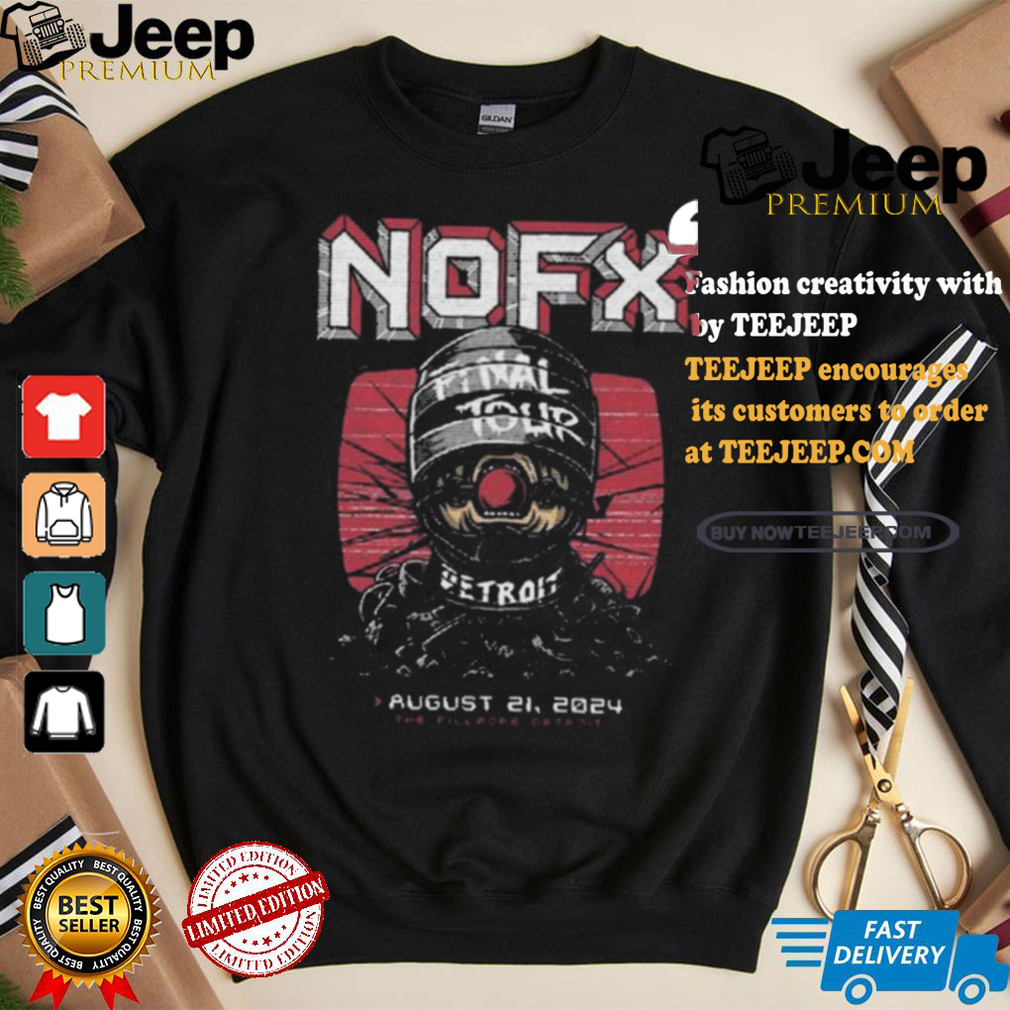 Official NOFX Aug 21 2024 Detroit MI Final Tour Painting t shirt Official NOFX Aug 21 2024 Detroit MI Final Tour Painting t shirt