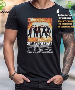 Official NSYNC No Strings Attached 29th Anniversary 1995 2024 Thank You For The Memories Signatures Shirt