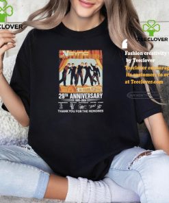 Official NSYNC No Strings Attached 29th Anniversary 1995 2024 Thank You For The Memories Signatures Shirt