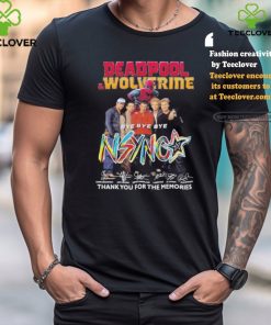 Official NSYNC x Deadpool And Wolverine Bye Bye Bye Thank You For The Memories Signatures Shirt